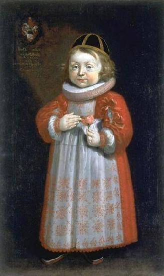  Knabenportrat Joseph von Orelli, mit Wappen.
